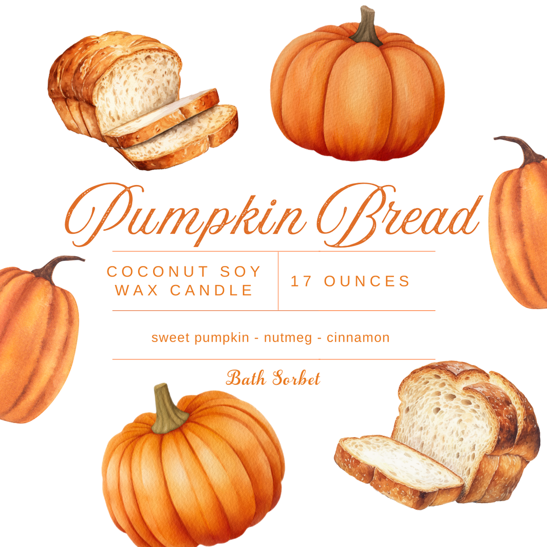 Pumpkin Bread Candle