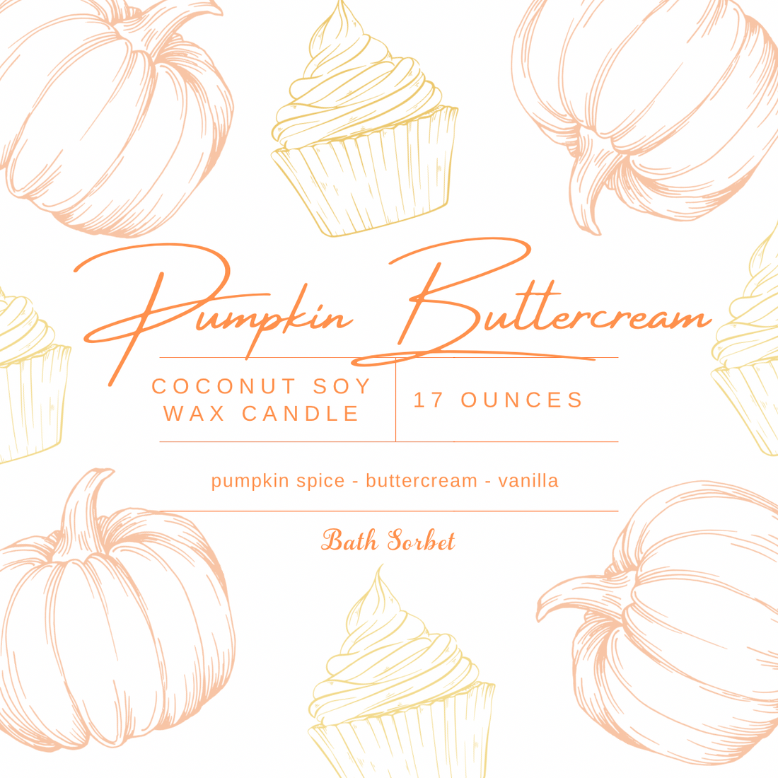 Pumpkin Buttercream Candle