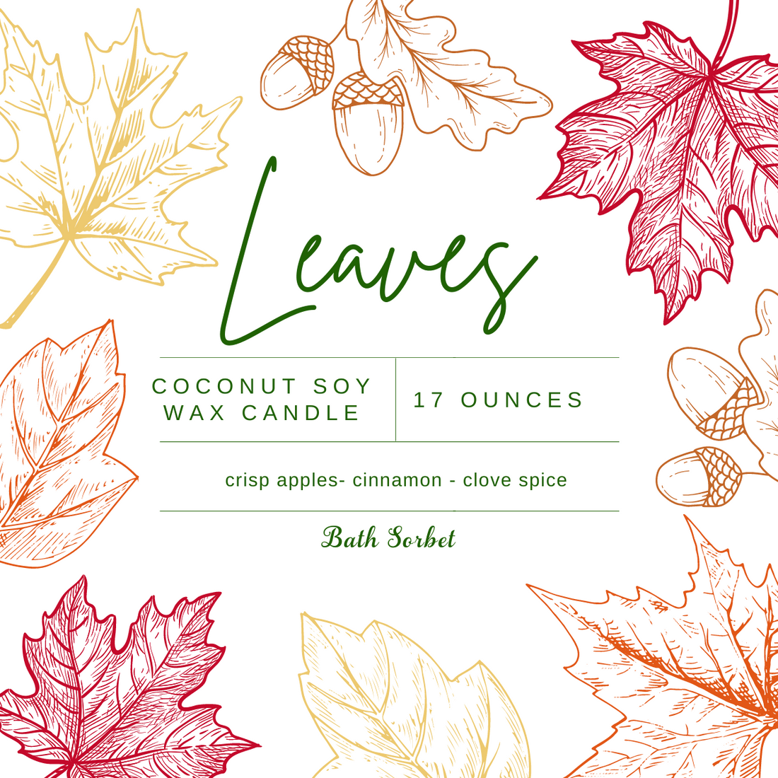 Leaves Candle