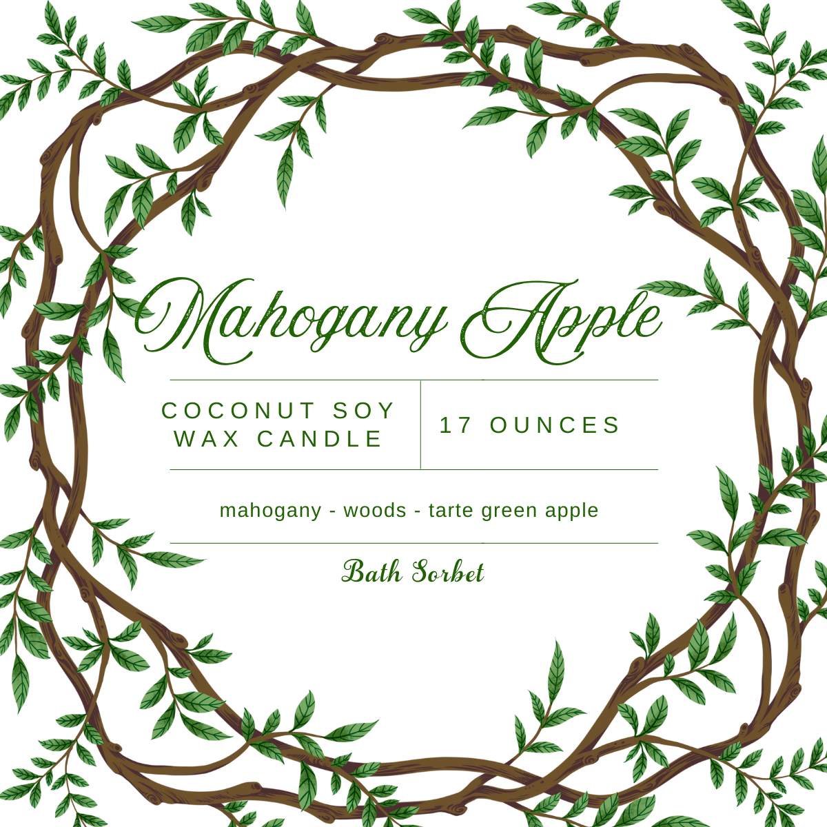 Mahogany Apple Candle