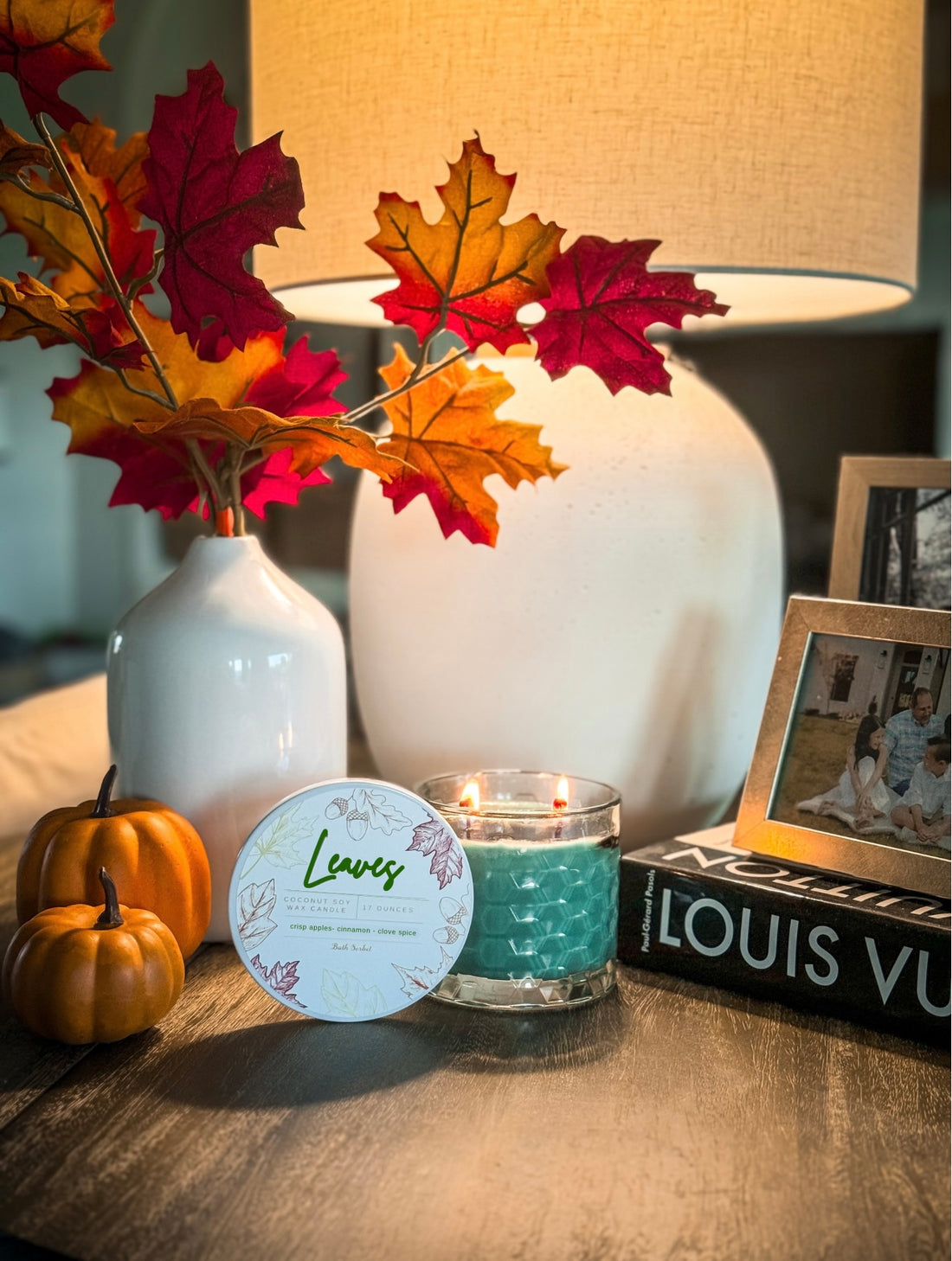 Leaves Candle