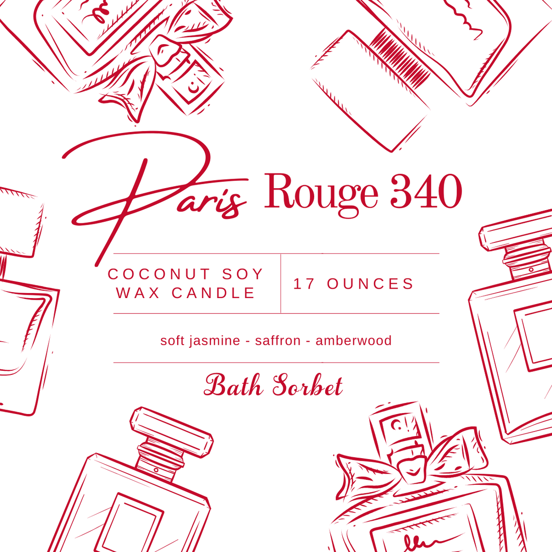 Paris Rouge 540 Candle