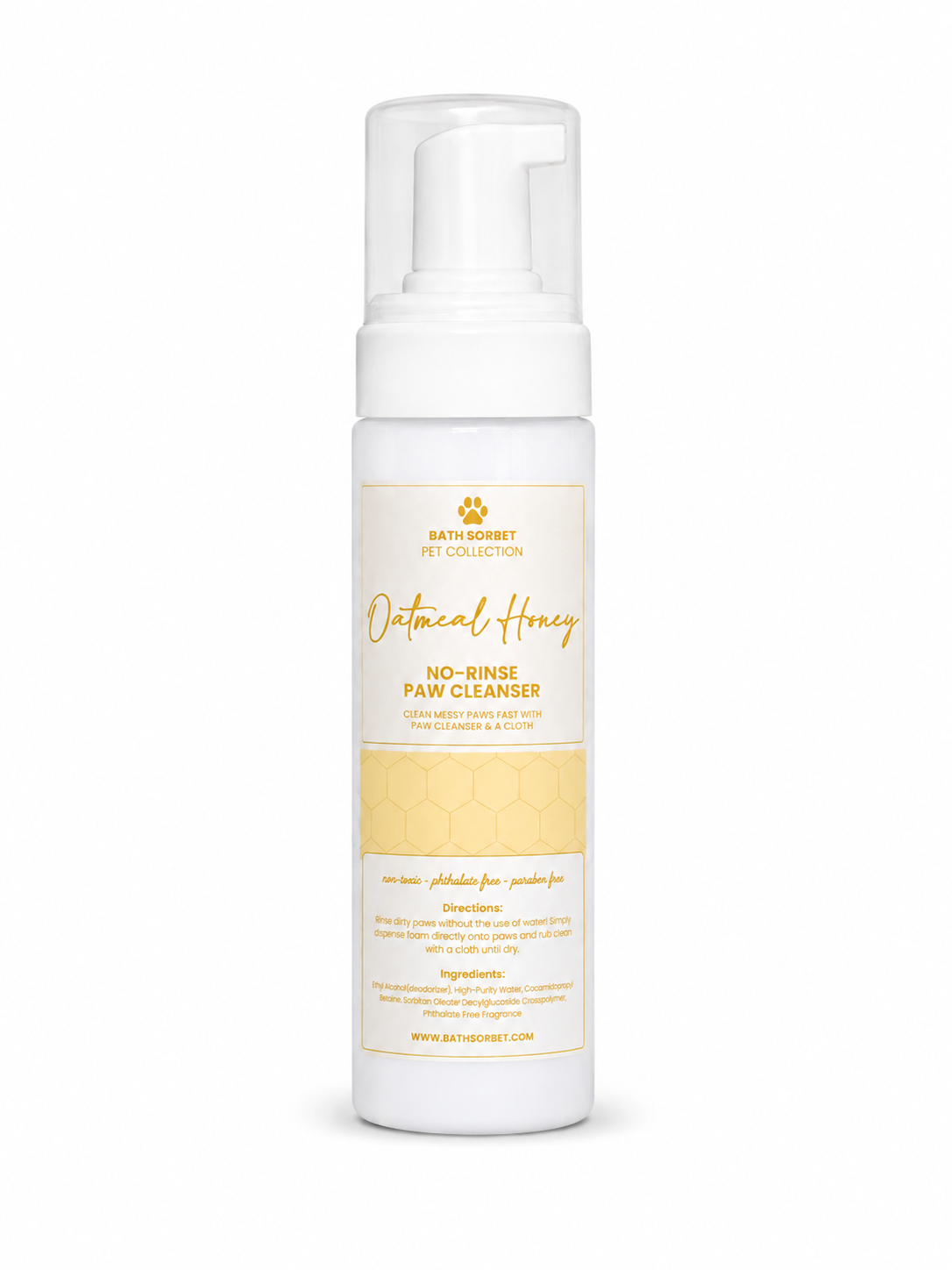 Oatmeal Honey No-Rinse Paw Cleanser