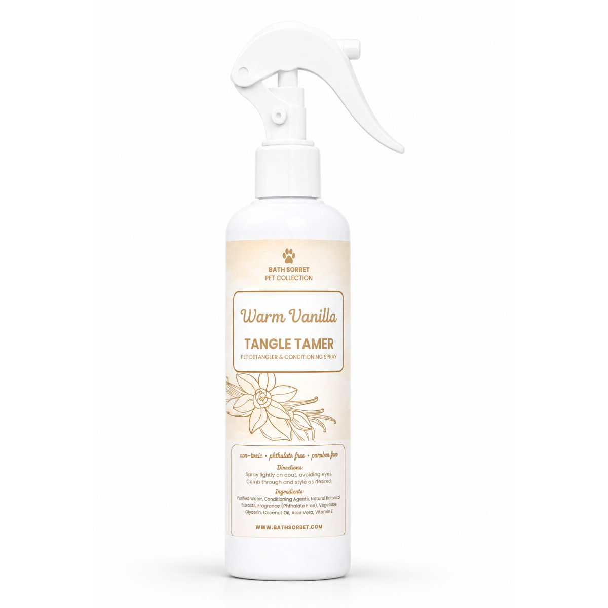 Warm Vanilla Pet Detangler
