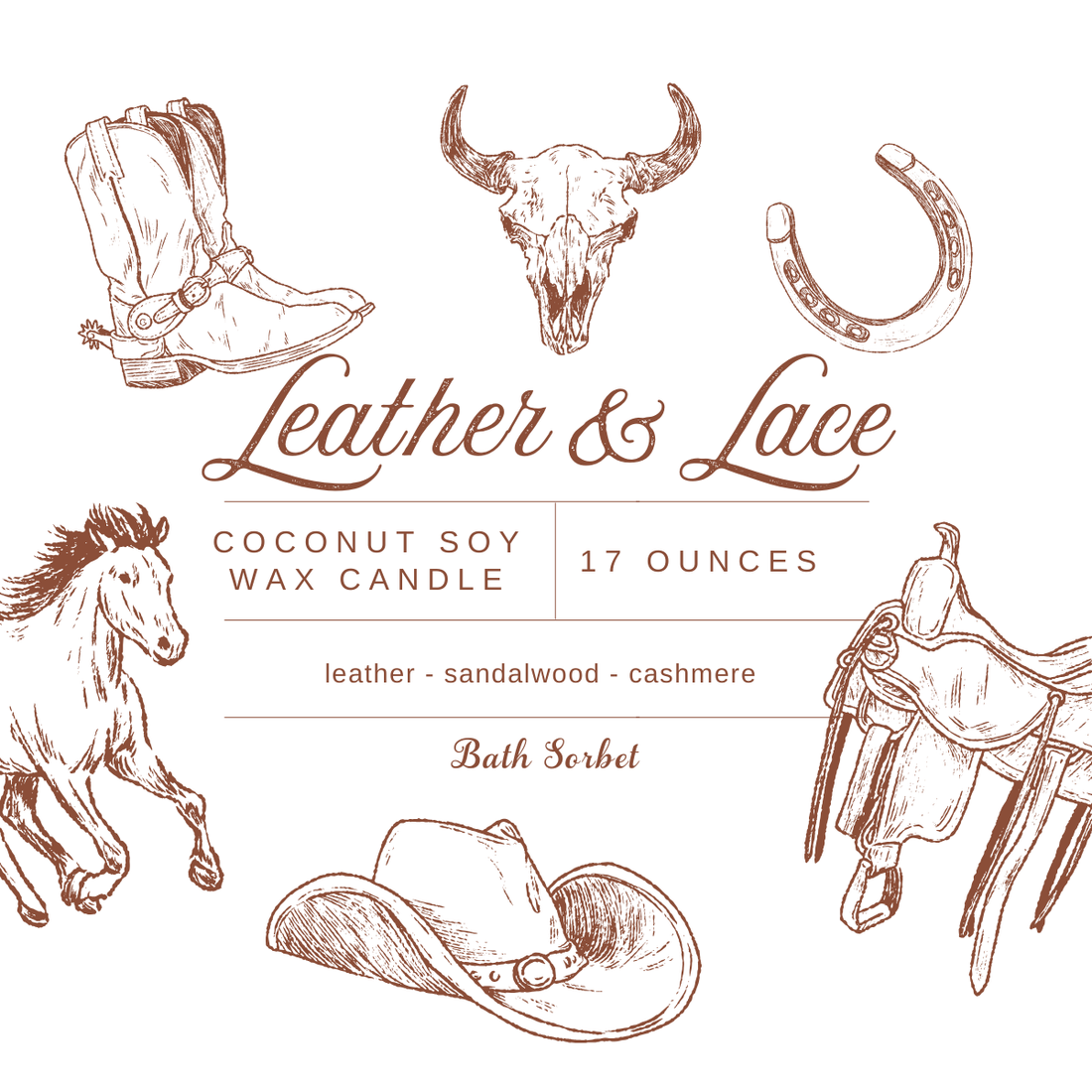 Leather &amp; Lace Candle