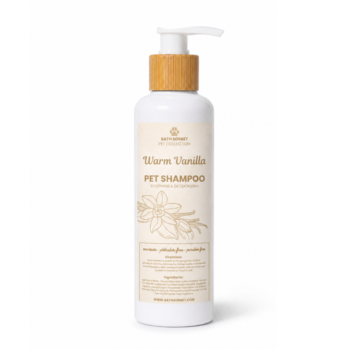 Warm Vanilla Pet Shampoo