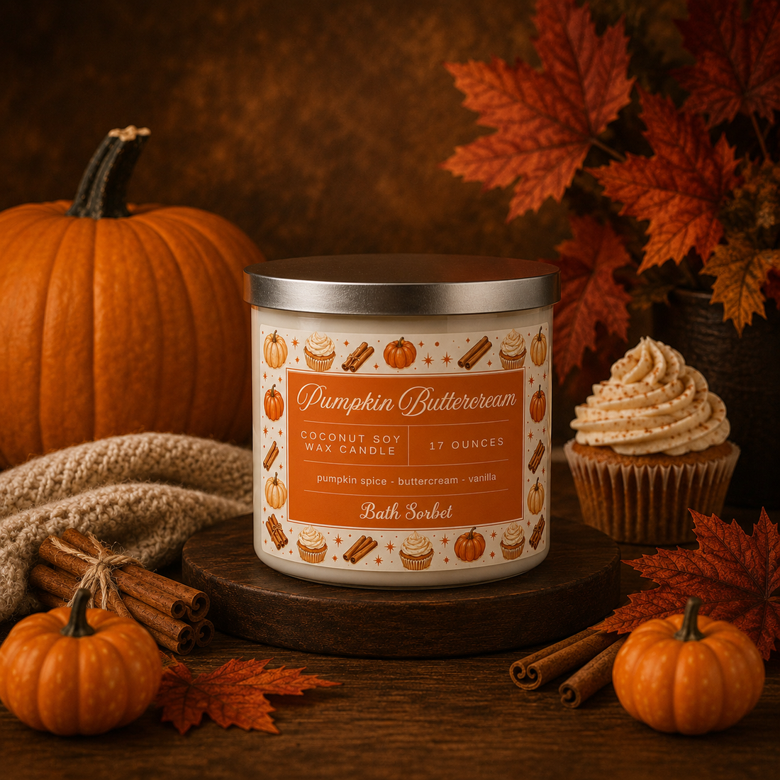 Pumpkin Buttercream Candle