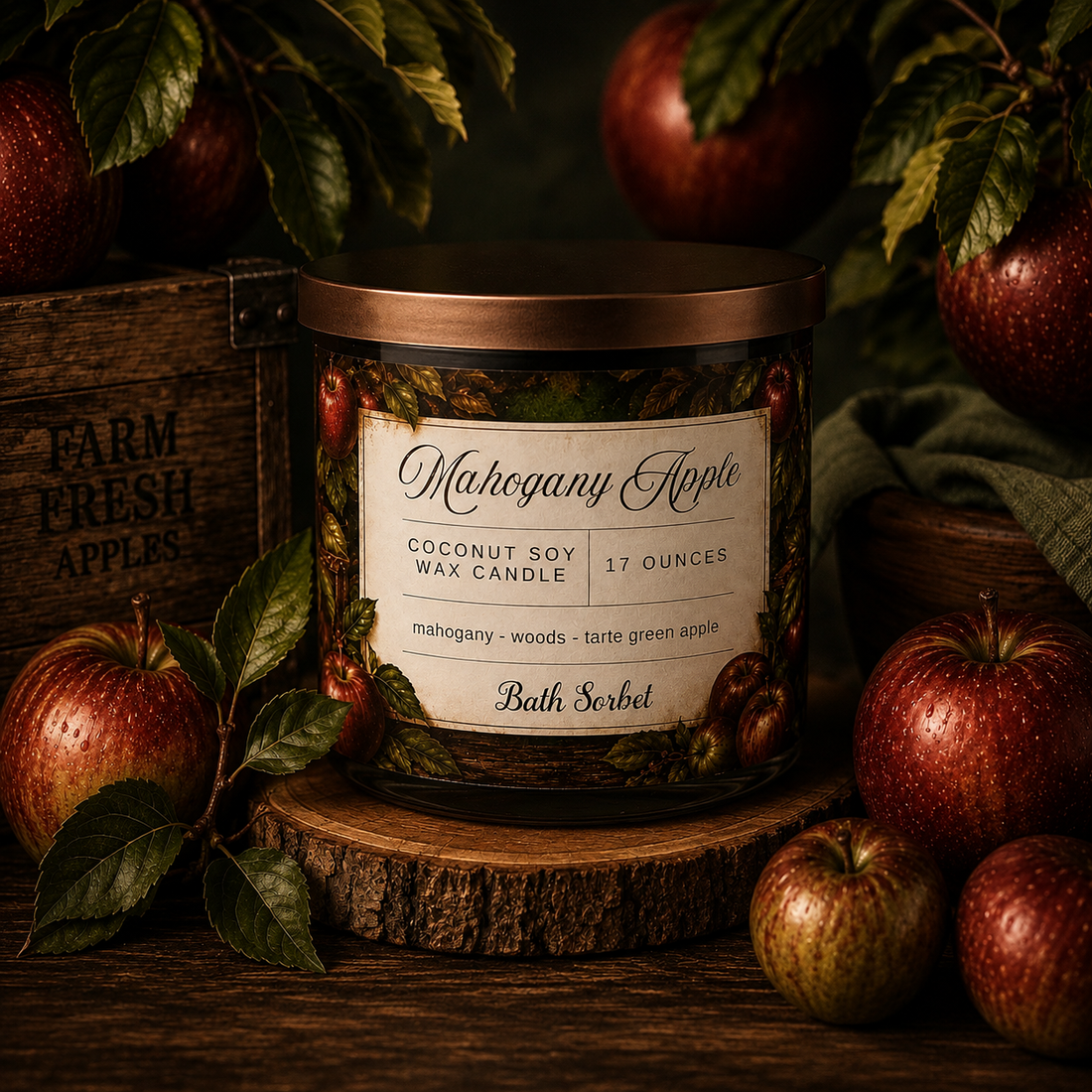 Mahogany Apple Candle