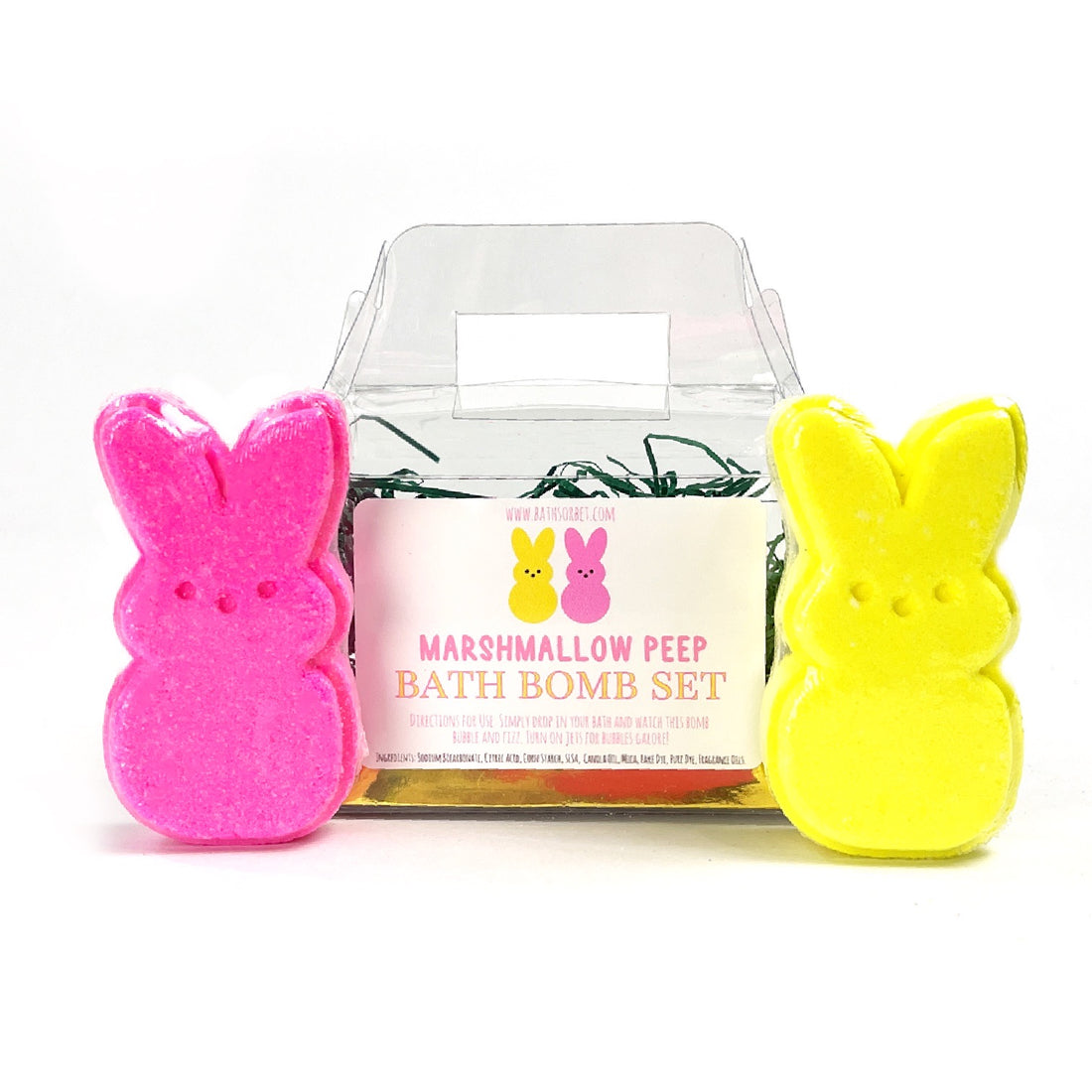 Marshmallow Peep Bath Bomb Set