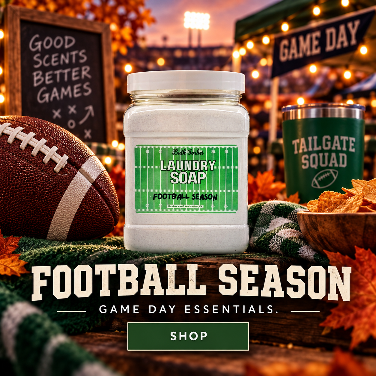 Bath Sorbet Football Season laundry soap